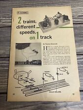 Vintage Magazine Article Popular Science December 1962 2 Trains Different Speeds picture