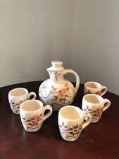 Vintage Nasco Sprinttime Tea Set / Pitcher with Cups, Set of 6 picture