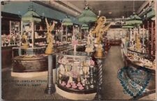 1908 TACOMA, Washington Postcard FRANK C. HART JEWELRY STORE Interior View picture