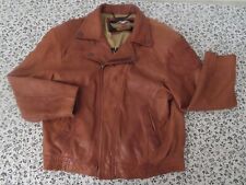 Harley Davidson Vintage Leather Jacket Brown Taking it to the Streets L picture