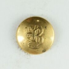 1880s-90s Crest Letter B Seal Military Style Uniform Button 2 L4BT picture