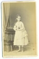 180- Cdv Albumin Carte de Visite Girl Giuditta to her cousins ph Sciutto 1894 picture