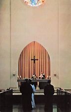 Conyers GA Georgia Lady of the Holy Ghost Church Interior Altar Vtg Postcard E12 picture