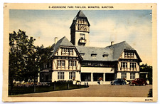 Postcard Winnipeg Manitoba Assiniboine Park Pavillion Vintage picture