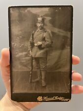 World War I German Soldier Cabinet Card Photograph 4.25” x 6.5” picture
