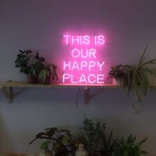 This Is Our Happy Place Neon Sign Lamp Light Acrylic 19
