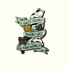 Cute cat enamel pin Every cat in the world brooch NEW picture