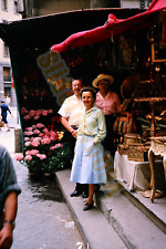 Vtg 1964 Slide Murray's Straw Market Florence Italy X5L153 picture