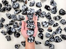 RAW SNOWFLAKE OBSIDIAN CRYSTAL STONES BULK ROUGH MINERALS GEMSTONES HEALING ROCK picture