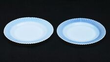MacBeth Evans Petalware Monax Milk Glass White Dinner 9” Plates - Set of 2 picture