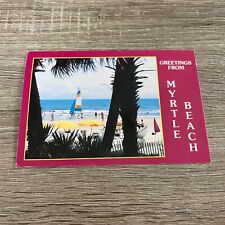 Postcard Greetings from Myrtle Beach South Carolina SC Postmarked 1991 Vintage picture