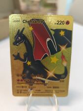 Pokemon Charizard V HP 220 Gold Foil Fan Art Card 079/073,  picture