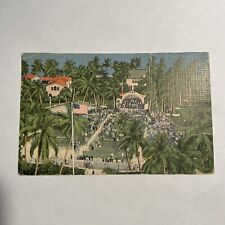 City Park West Palm Beach Florida Vintage Antique Postcard Aerial picture