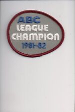 1981-1982 ABC League Champion patch picture