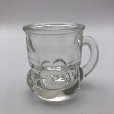 Vintage Federal Glass Mini Beer Mug Shot Glass Toothpick Holder VERY CUTE ITEM picture