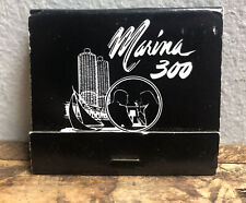 Vintage Matchbook Marina 300 Restaurant Nigh Club ~ Marina City Chicago 1970s picture