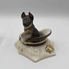 Lenox China Puppy on Patrol Classic Collection German Shepherd w/ Police Hat  picture