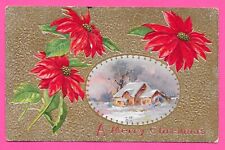 Merry Christmas and Winter Scene - Posted 1913 Central SC - Post Card picture