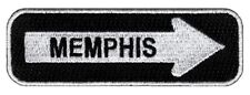 MEMPHIS ONE-WAY SIGN EMBROIDERED IRON-ON PATCH applique TENNESSEE SOUVENIR ROAD picture