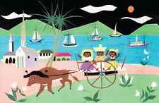 Mary Blair it's a small world Caribbean Mule Carribean Concept Disney Art Poster picture