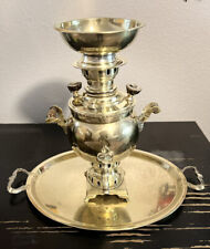 Antique Russian Brass Samovar Pre 1917 Imperial Russia picture