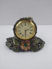 Jay Strongwater Mayfair Leaf and Bee Clock New Battery picture