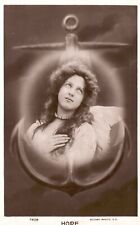Vintage Postcard 1906 Hope Beautiful Woman Young Lady Curly Long Hair picture