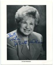 Dr Ruth Westheimer Signed 8x10 Photo Vintage Autographed Signature Therapist picture