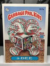 Vintage 1987 Topps Garbage Pail Kids 3-DEE Sticker Card  #357a  picture