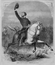 GENERAL LYON ON HORSEBACK CIVIL WAR BATTLE OF SPRINGFIELD 1861 MILITARIA HISTORY picture