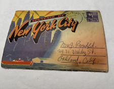 Vintage 1949 Souvenir of New York City Fold Out Color Post Card by Colourpicture picture
