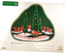Peppermint Landscape Department 56 Retired 7 Piece North Pole Series Box Unused picture