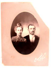 Antique Cabinet Photo by Cornish Arkansas City, Kansas ID'd Joe Keeney & Wife picture