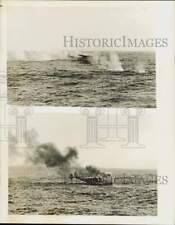 1947 Press Photo Coast Guard cutter sinks Bermuda Sky Queen aircraft - nei11685 picture