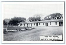 Creston Iowa IA Postcard Creston's Best Hill Top Motel c1920's Unposted Antique picture
