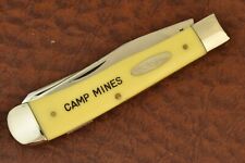 CASE XX USA 7 DOT 1983 NEW GRIND YELLOW TRAPPER KNIFE 3254 CARBON STEEL (16167) picture