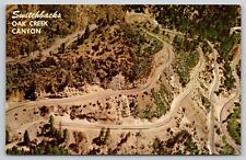 Postcard AZ Flagstaff Oak Creek Canyon Switchback Road UNP A23 picture