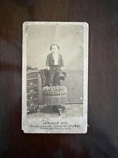 Vintage Young Admiral Dot CDV- Barnum Freak Sideshow Circus- Anthony Photograph picture