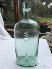 Large Walter Harris (Islington, London) whisky spirit pub flask bottle 1870-1910 picture