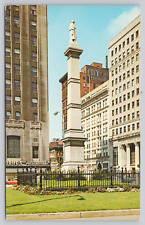 Postcard Civil War Monument Youngstown OH picture