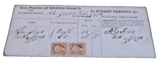 FEBRUARY 1868 ROME WATERTOWN & OGDENSBURG RW&O NYC DETAILED VOUCHER CHECK picture