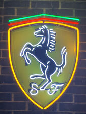 Ferrari Prancing Horse Neon Sign Light 19x15 Lamp HD Vivid Printing Garage Decor picture