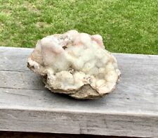 Nice Large Piece of Missouri Druzy Quartz Natural Raw White/Pink 6.5 X 5”  1.7oz picture