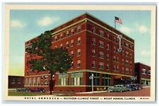 c1940 Hotel Emmerson Southern Finest Mount Vernon Illinois IL Vintage Postcard picture