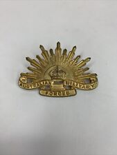 Vintage Australian Commonwealth Military Forces Badge Rising Sun picture
