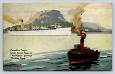 Canadian Pacific Great Lakes Steamer Assiniboia Thunder Cape Tugboat P780 picture
