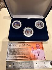 2015 First Commemorative Mint Pope Francis 2015 US Visit Half Dollar Coin Set of picture