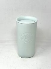 Starbucks Recycled Stainless Steel Mint Green Cup Tumbler Triangle 6”x3” 12oz picture