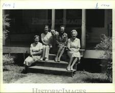 1984 Press Photo Women Sitting on the Steps of a House in Stockton, Alabama picture