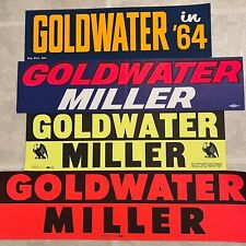 Vintage Sticker Lot Barry Goldwater President Campaign Politics Bumper Sticker picture